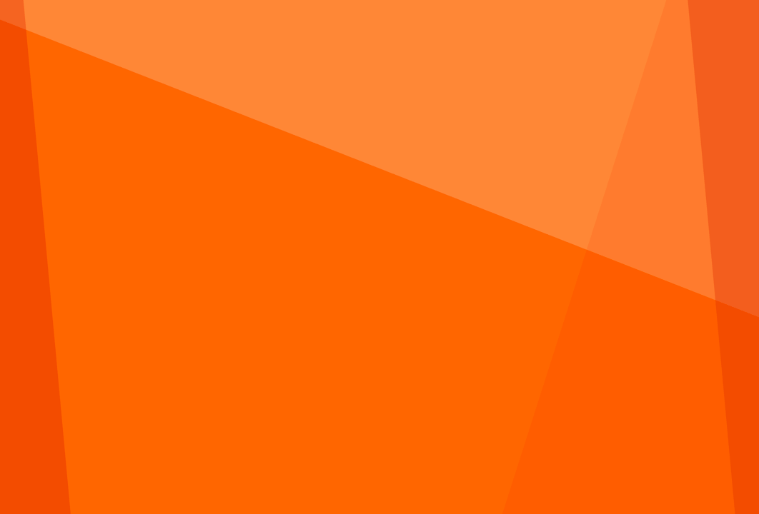 Abstract geometric background featuring overlapping shapes in vibrant and light orange hues.